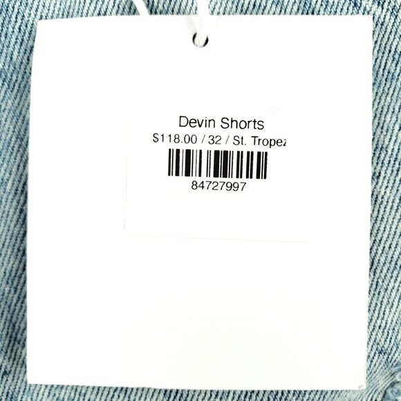 Pistola Devin Button Fly High Rise Mom Cut Off Jean Shorts 32 (Measures 34) NWT - Picture 3 of 13